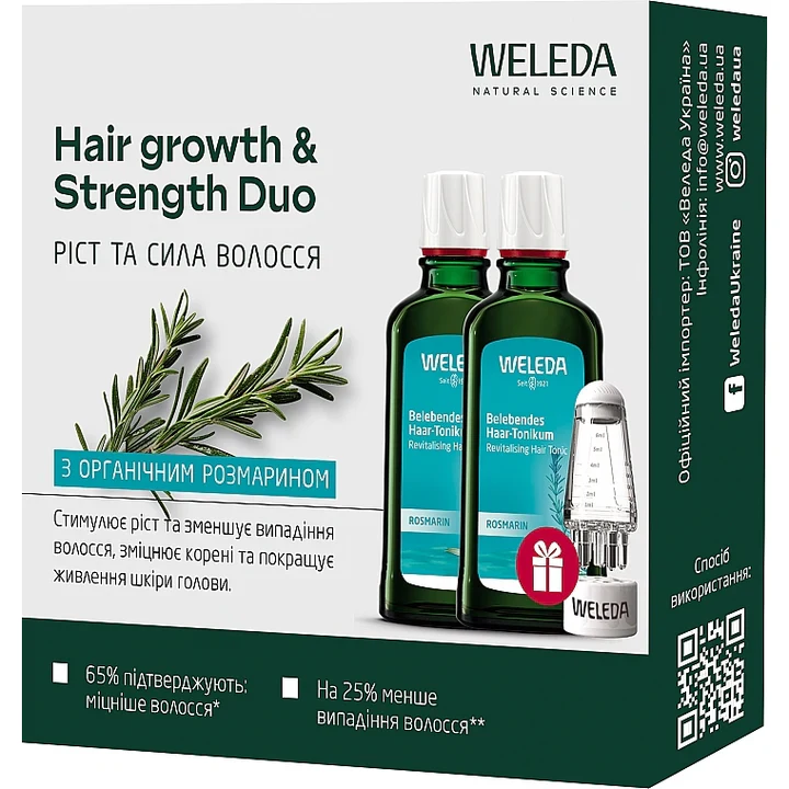 Набір Weleda Hair Growth & Strength Duo