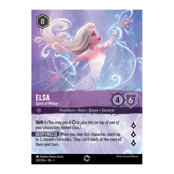 Карта Disney Lorcana Elsa Spirit of Winter