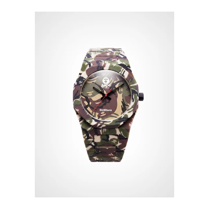 Часы D1 Milano D1 x AAPE: Green Camo Carbon