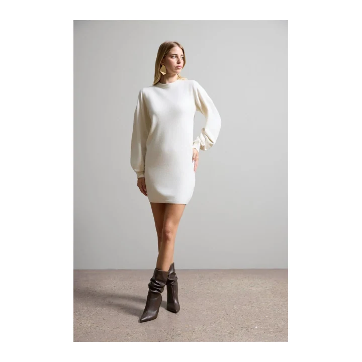 Трикотажное платье с объёмными рукавами Kaos SIJPT010-1041