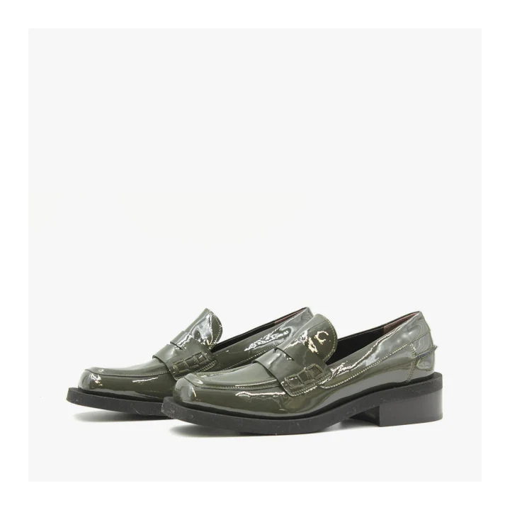 Лакированные лоферы Laura Bellariva 9160 - VERNICE MILITAR