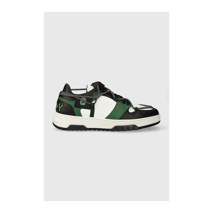 Шкіряні кросівки Off Play SORRENTO WHITE BLACK GREEN