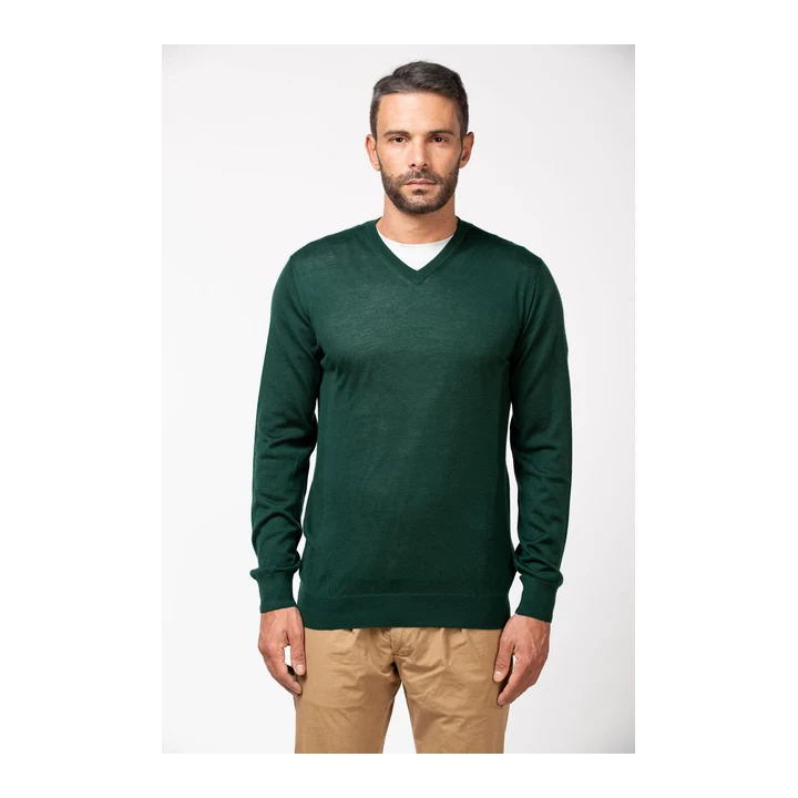 Кашемировый джемпер Pashmere WU92-002 с V-образным вырезом — WU92-002_BY1159_S