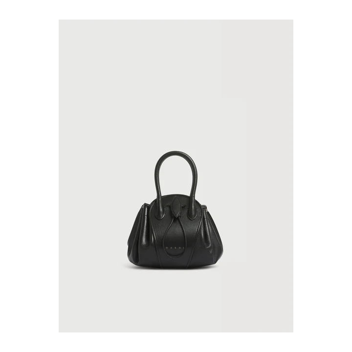 Кожаная сумка Marni Small Tulipea — Black