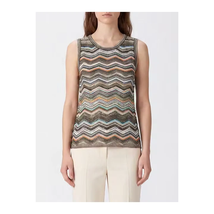 Трикотажний топ Missoni із зигзагом і відкритими плечима