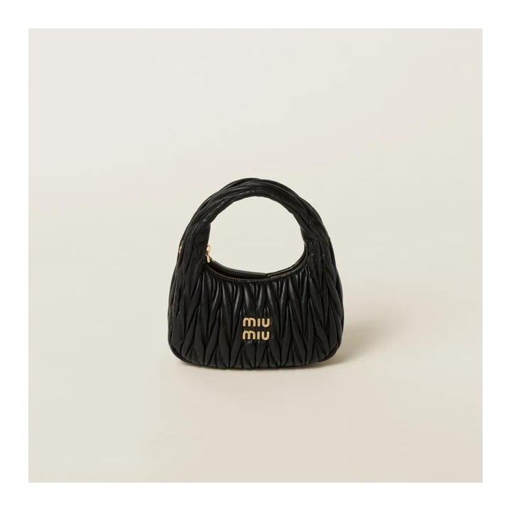 Сумка Miu Miu Wander из nappa matelassé — Black