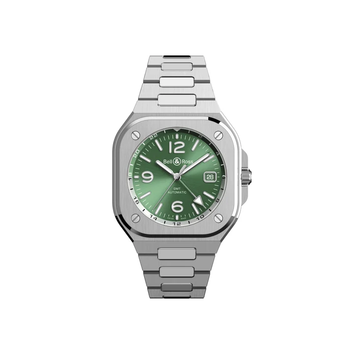 Часы Bell & Ross BR-05 GMT Green Steel — BR05G-GN-ST/SST