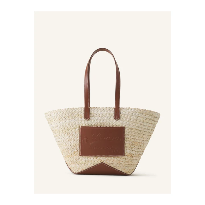 Сумка Lanvin Catch Medium Basket — Ecru / Cognac