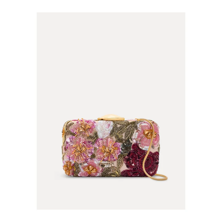 Клатч Oscar de la Renta O Minaudière с ботанической вышивкой