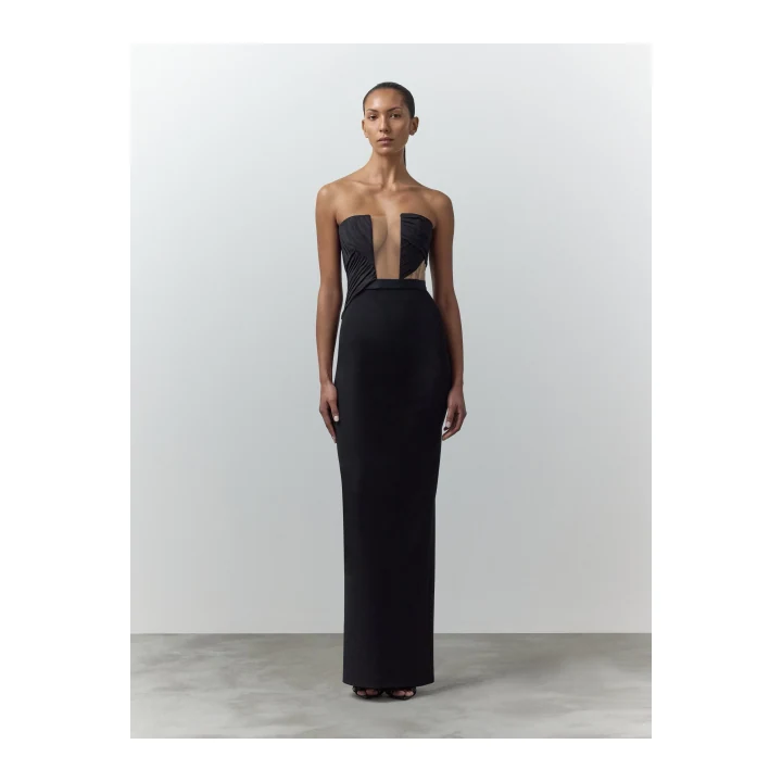 Платье Nensi Dojaka Corsetted Draped Maxi Dress
