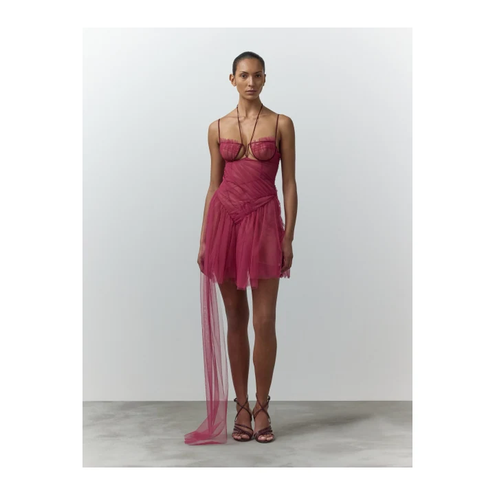Платье Nensi Dojaka Asymmetric Draped Bra Dress
