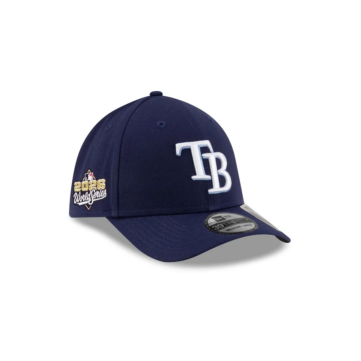 Кепка New Era Tampa Bay Rays 2026 World Series Side Patch 39THIRTY M-Crown Stretch Fit Hat