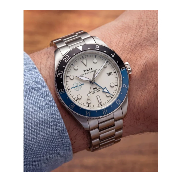 Часы Timex Pan Am Waterbury Automatic GMT 41,5 мм — TW2Y94300