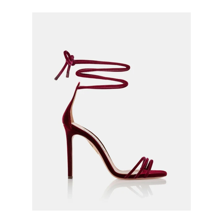 Босоножки Aquazzura Caresse Wrap Sandal 105 Merlot