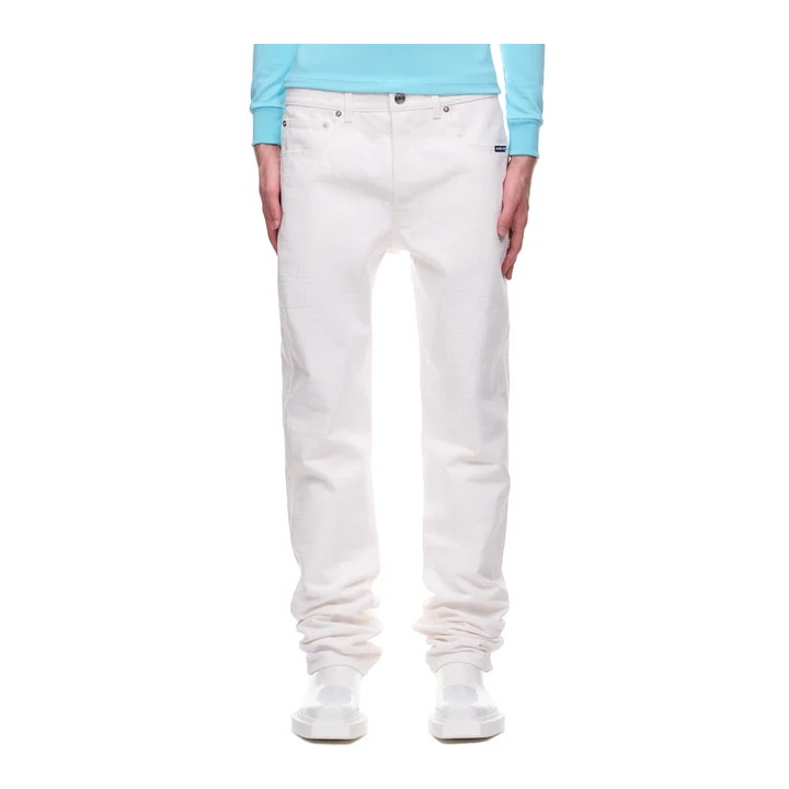 Джинсы VTMNTS Barcode Monogram Jeans (VL14PA300W-WHITE)