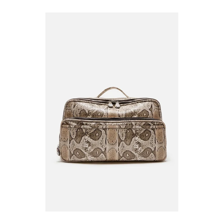 Сумка Acne Studios Camero Duffle Snake — Beige Multi