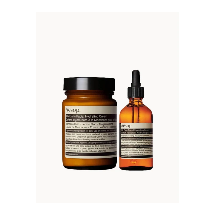 Набір Aesop Mandarin Facial Cream & Lightweight Serum