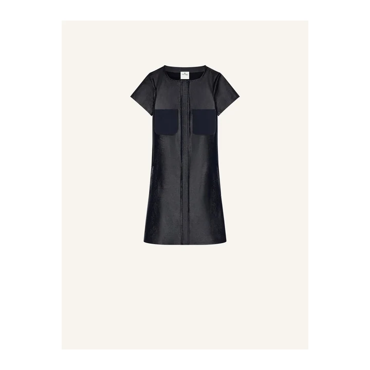 Короткое виниловое платье Courrèges 2-Pocket