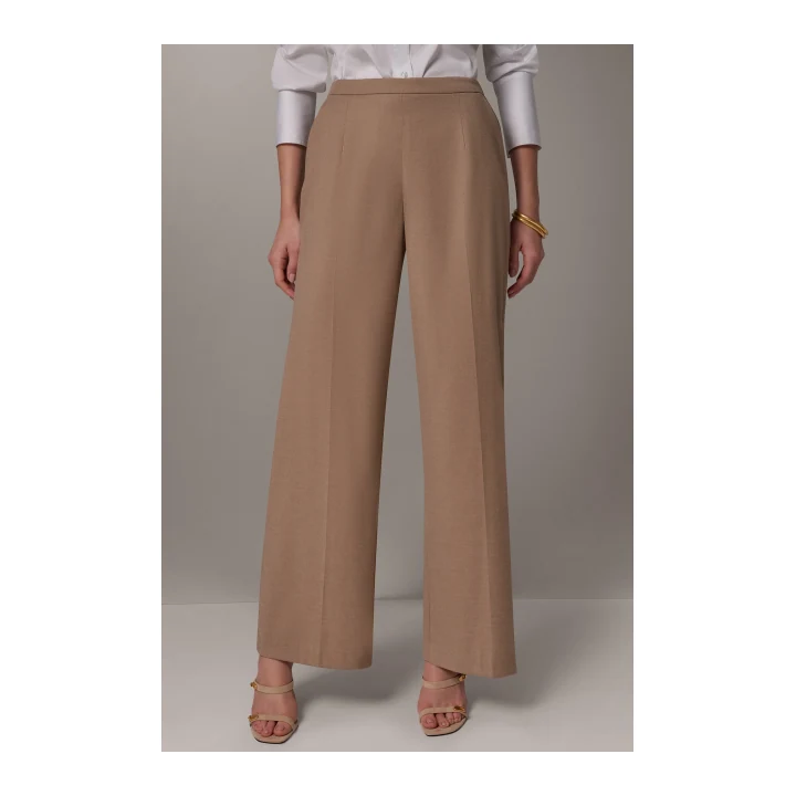 Широкие костюмные брюки Donna Karan Mid-Rise Pull-On