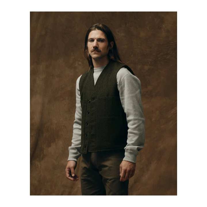 Шерстяной жилет Filson Mackinaw — Forest Green