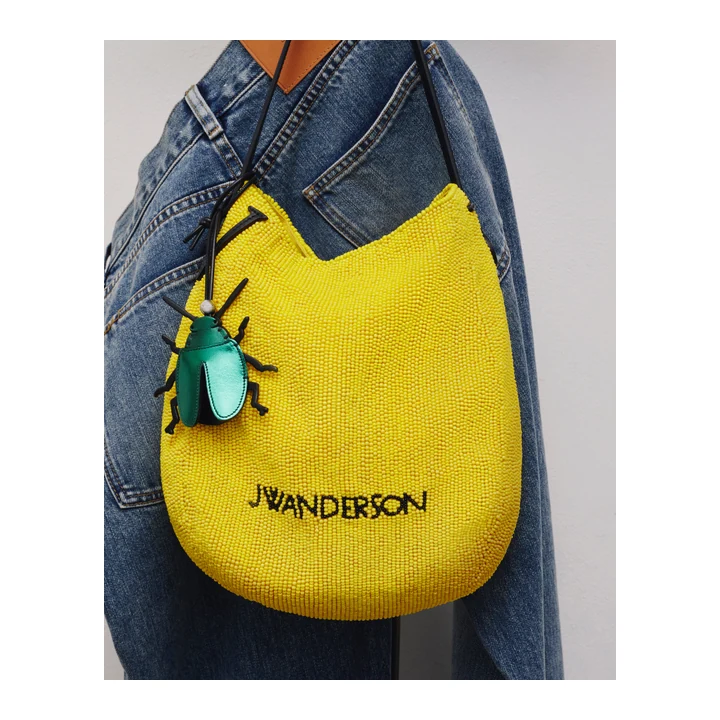 Сумка JW Anderson Small Beaded Bulb — Yellow