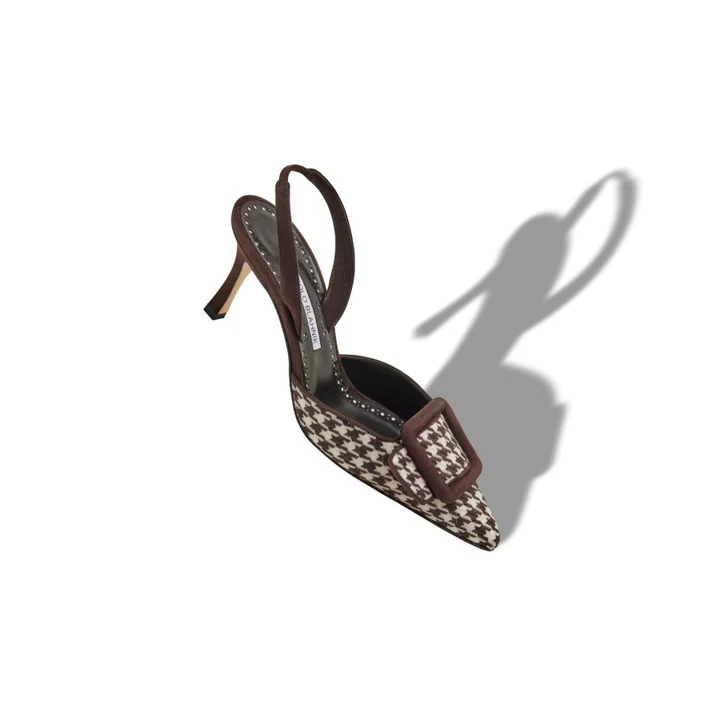 Туфли Manolo Blahnik Mayslibi с шерстяным верхом