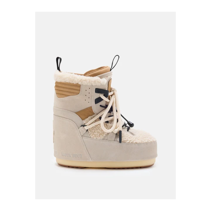 Чоботи Moon Boot Icon Low Biker — Beige