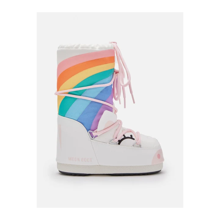 Дитячі чоботи Moon Boot Icon Junior Unicorn — White