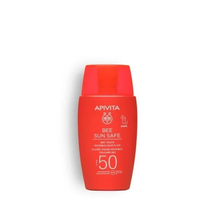 Сонцезахисний флюїд APIVITA Bee Sun Safe Dry Touch Invisible Face Fluid SPF50