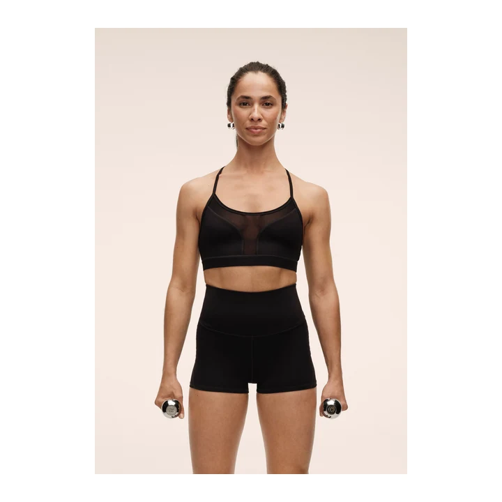 Топ Mesh Insert Strap Top