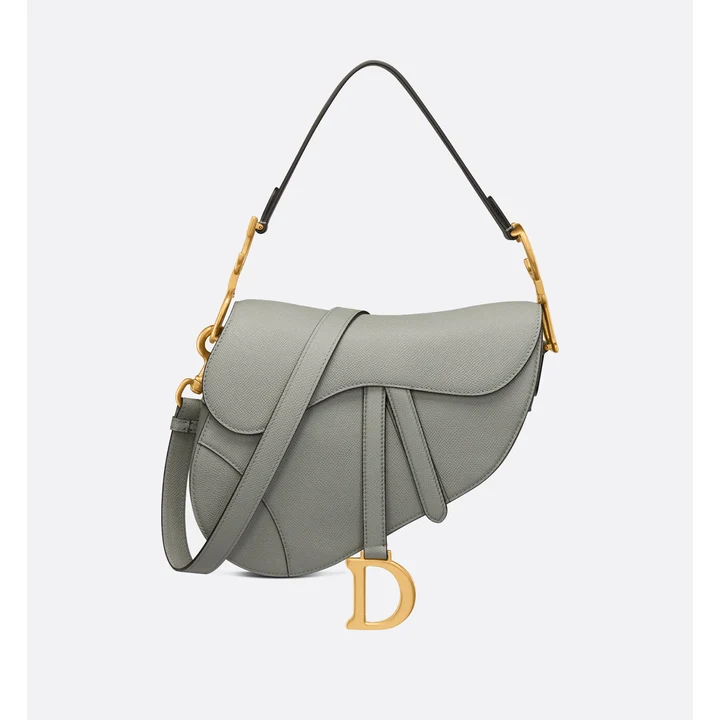 Сіра сумка Dior Saddle