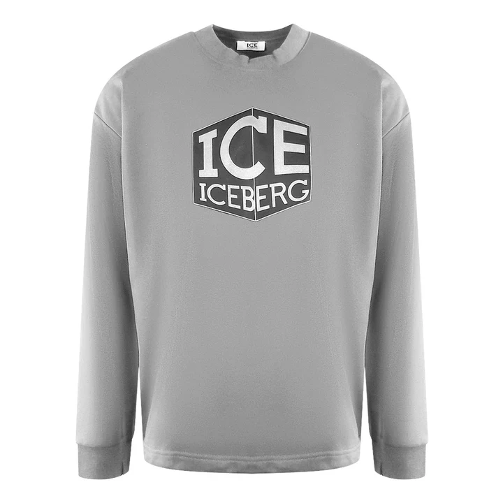 Сірий світшот Iceberg з логотипом