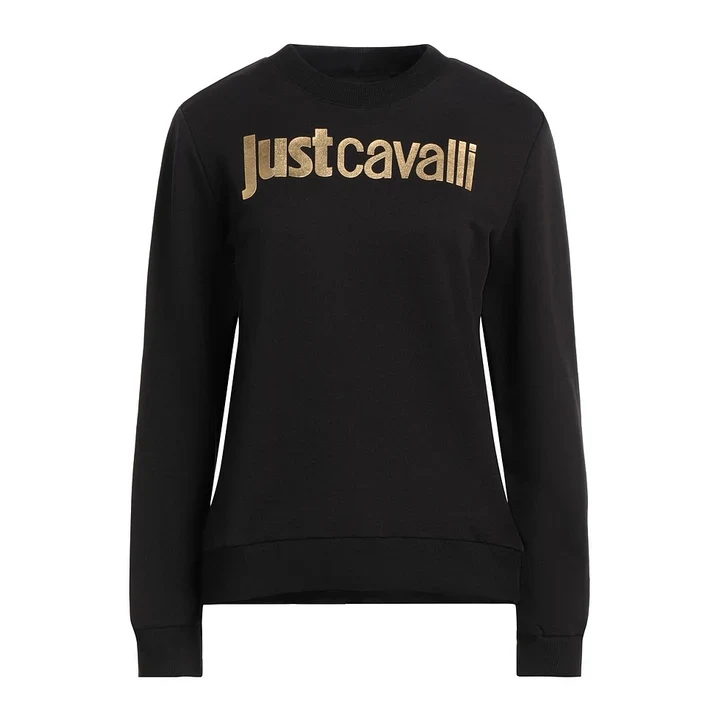 Чорний світшот Just Cavalli з логотипом
