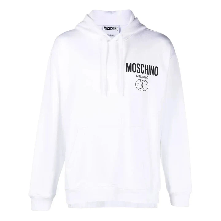 Біле худі Moschino Smile