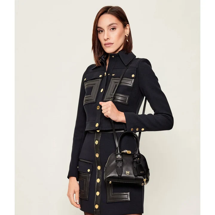 Чорна сумка Pinko Bowling Bag Mini