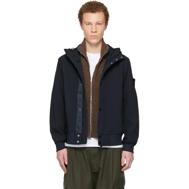 Темно-синяя куртка Stone Island
