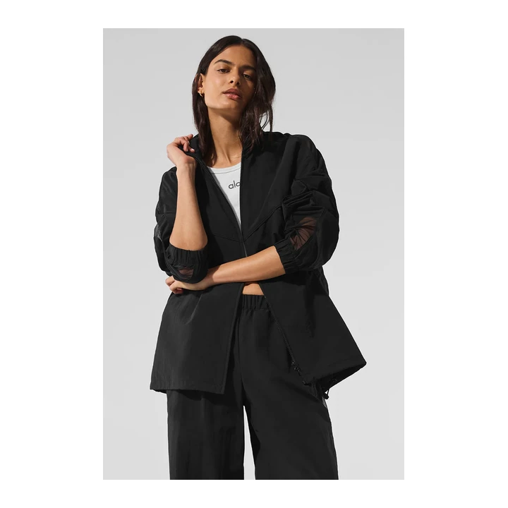 Куртка Alo Yoga Origin Full-Zip Track — Black