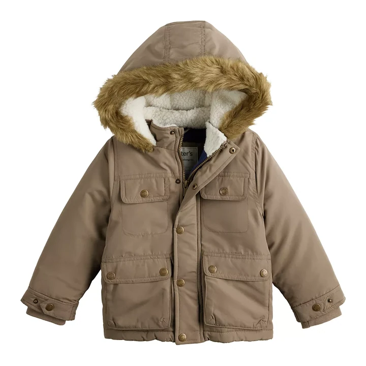 Дитяча парка Carter’s Faux-Fur Trim Hooded