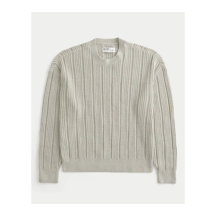 Мужской свитер Hollister Boxy Washed Waffle Crew