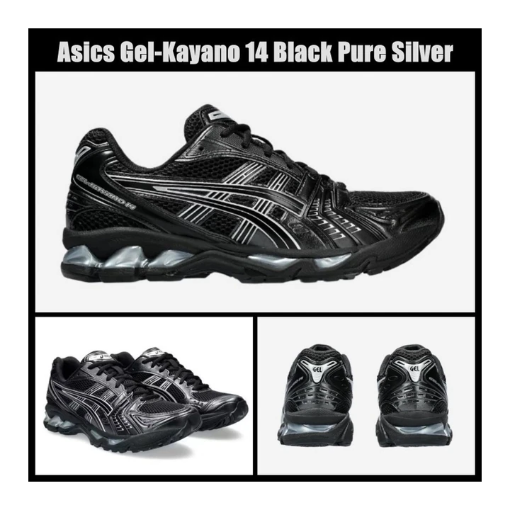 Кроссовки ASICS Gel-Kayano 14 Black Pure Silver