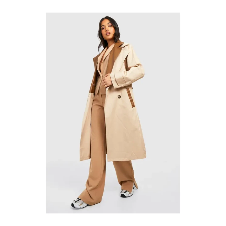 Тренч Boohoo Petite с поясом