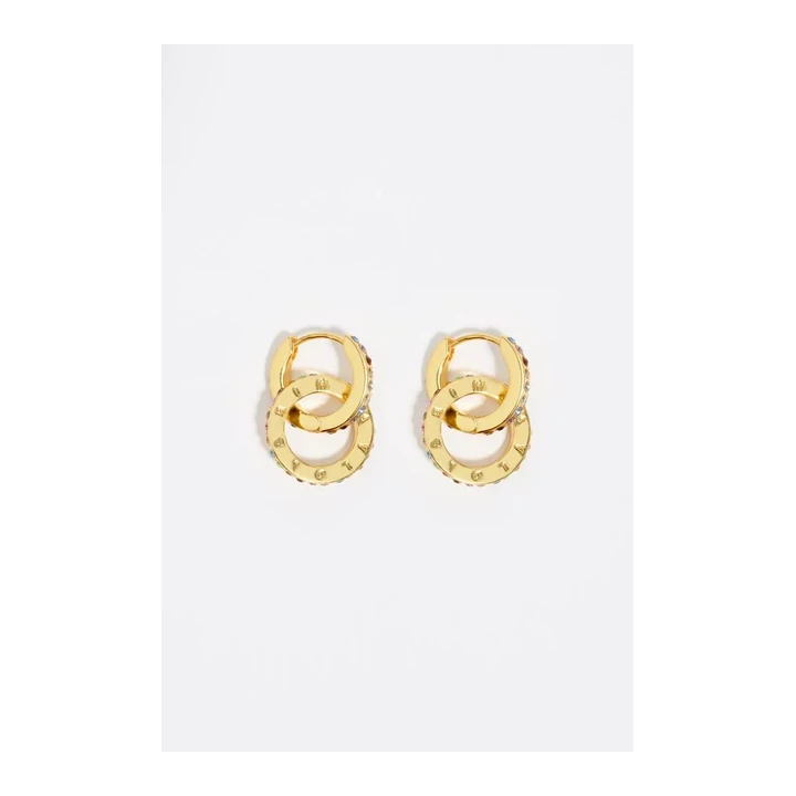 Серьги BIMBA Y LOLA Logo Hoop