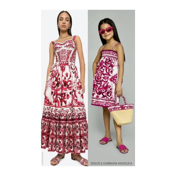 Платье Dolce & Gabbana Kids Majolica