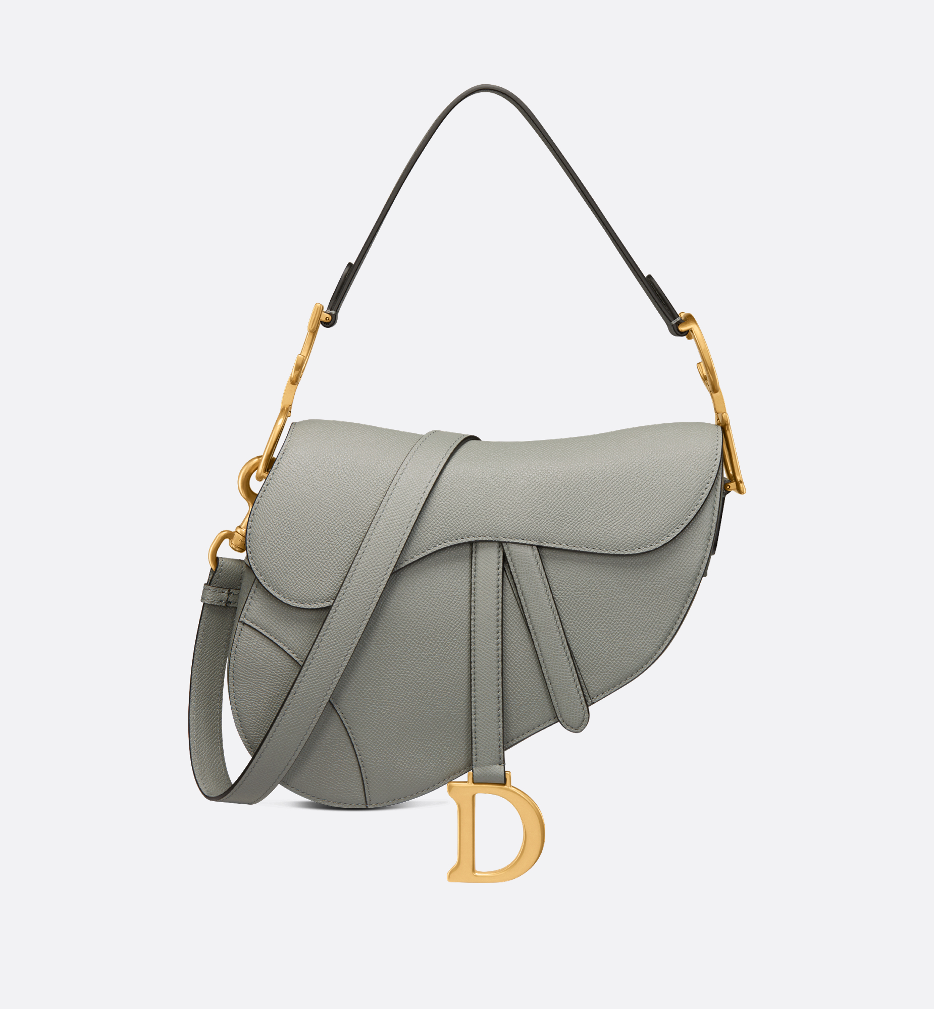 Сіра сумка Dior Saddle