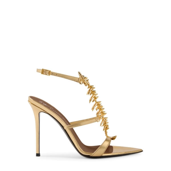 Золотисті босоніжки Giuseppe Zanotti