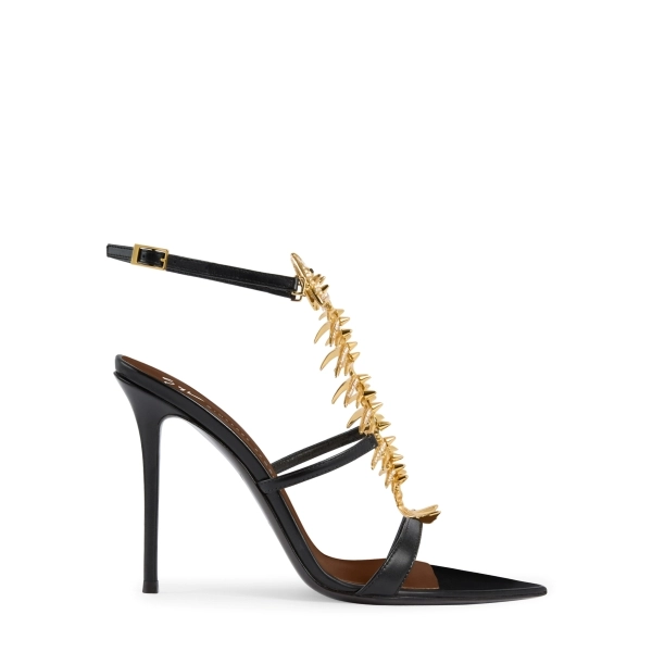 Чорно-золотисті туфлі Giuseppe Zanotti