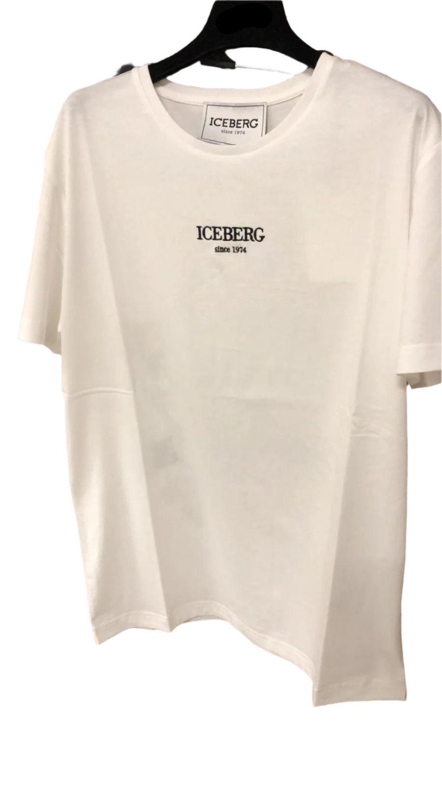 Біла футболка Iceberg з логотипом