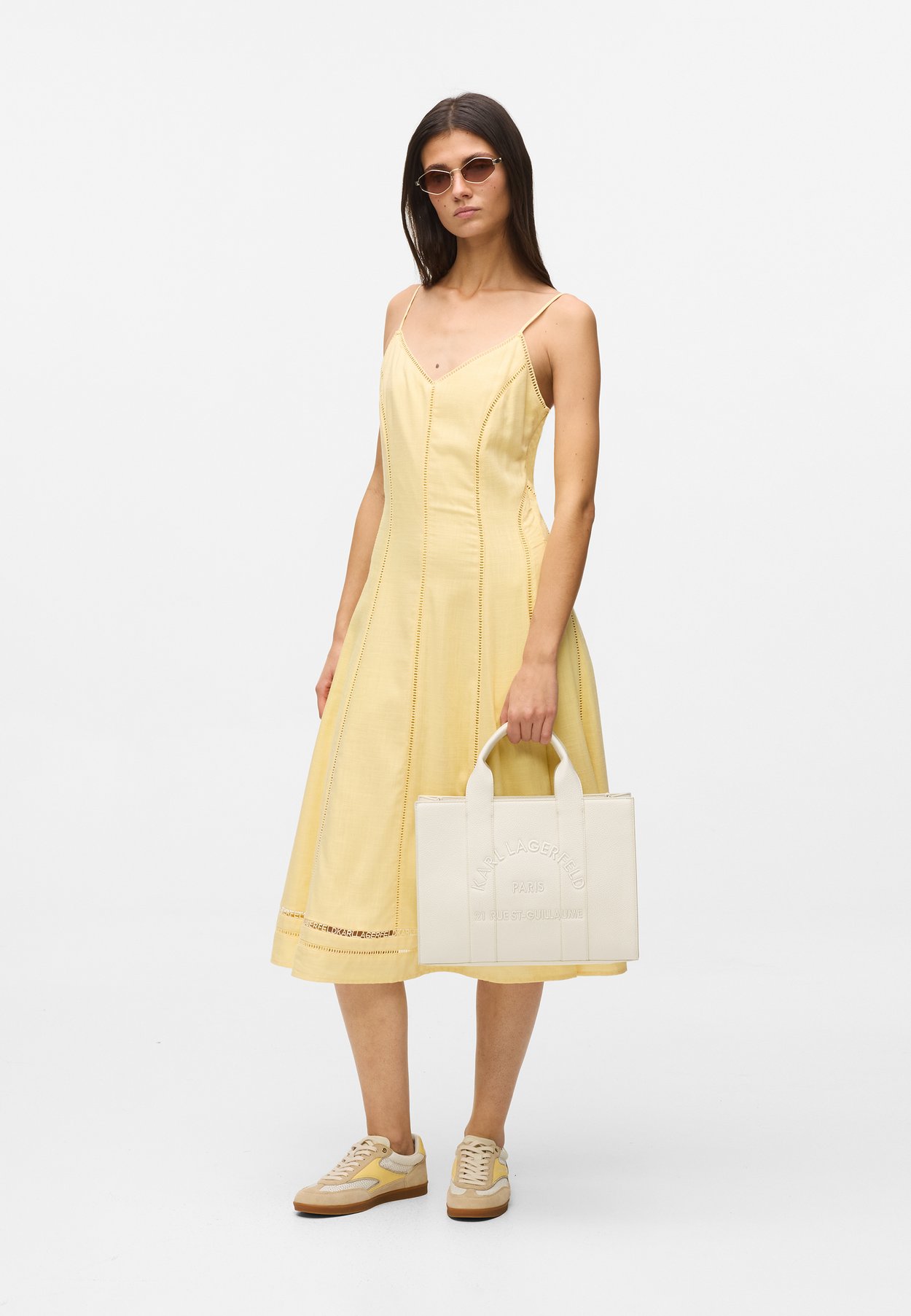 Світла сумка Karl Lagerfeld Square Tote