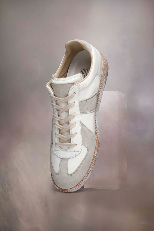 Бежево-білі кросівки Maison Margiela Replica