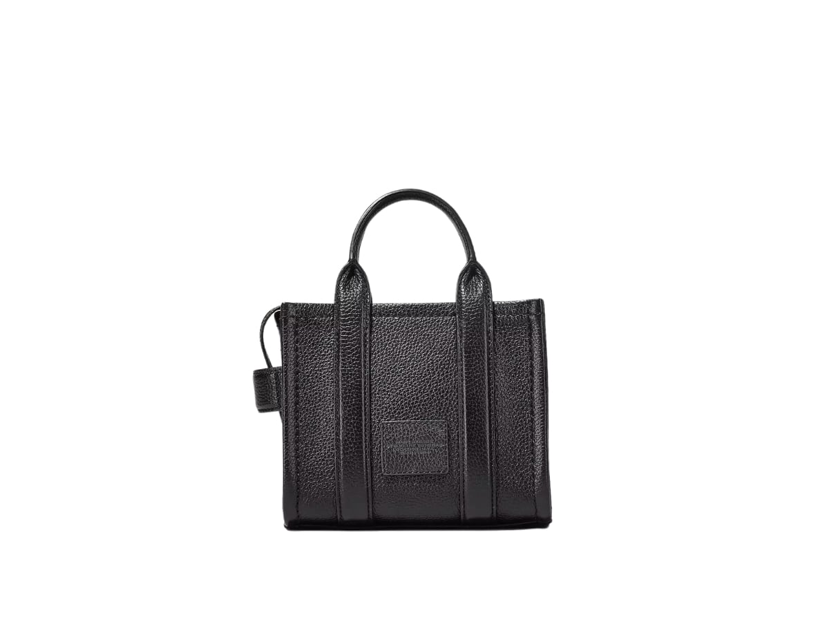 Чорна шкіряна сумка Marc Jacobs Mini Tote